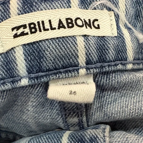 Billabong Denim Striped Button-Down Mini Skirt - Picture 5 of 5